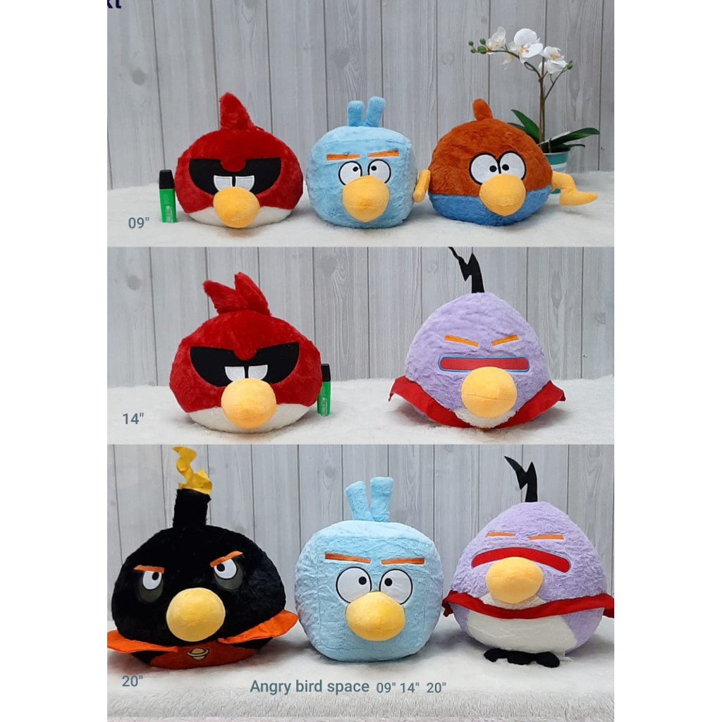 boneka angry bird import 50cm burung game souvenir kado souvenir baby kids bantal burung