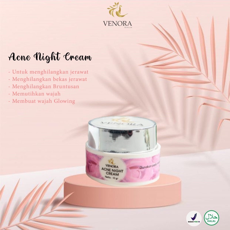 ACNE / BRIGHTENING Night Cream VENORA