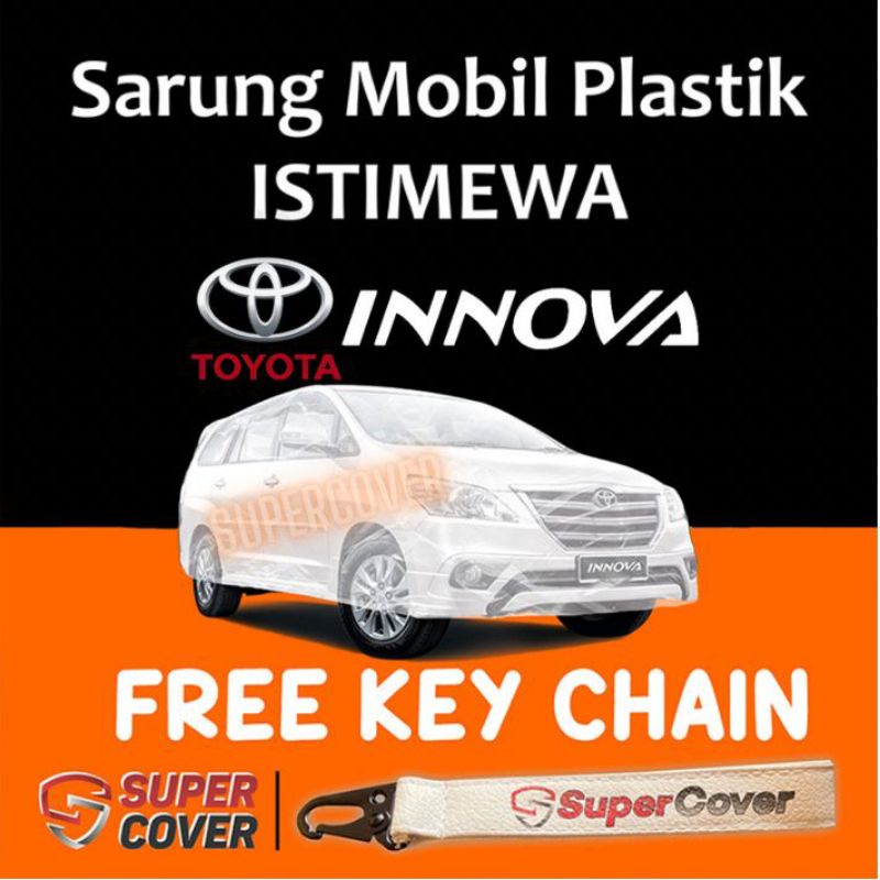 Cover Mobil Innova Pajero Transparan/Sarung Mobil Plastik transparan kijang Innova Pajero sport Wate