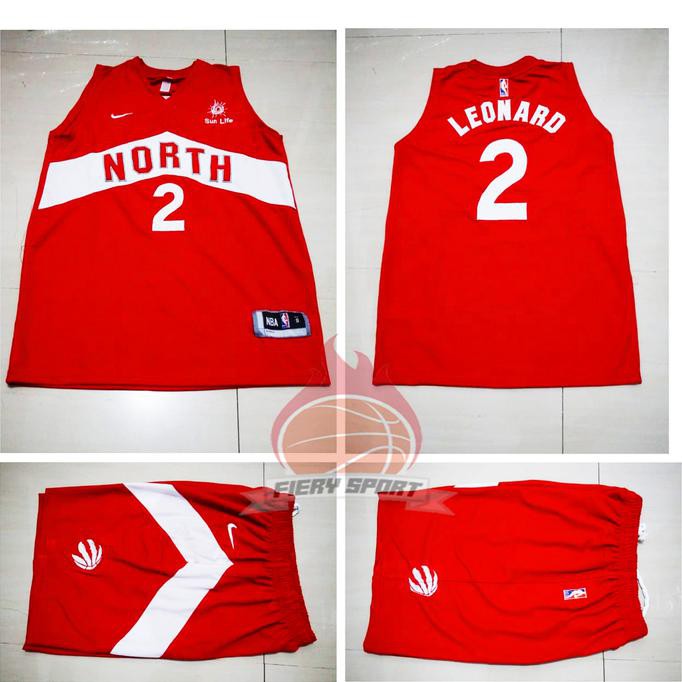 Sale Jersey Basket Dan Celana Toronto Raptors Merah Kawhi Leonard