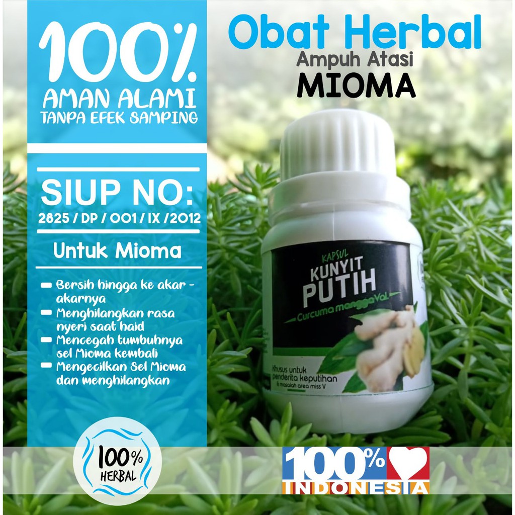 

Obat Miom Herbal Kunyit Putih Isi 60 Kapsul | Obat Herbal Mioma | Obat Kista Miom | Herbal Kista