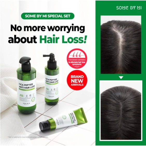 SOMEBYMI CICA PEPTIDE ANTI HAIR LOSS DERMA SCALP SHAMPOO 285ML|TONIC 150ML|TREATMENT 50ML