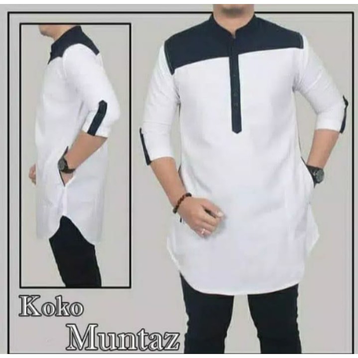  KOKO  QURTA MUNTAZ PAKISTAN LENGAN  3 4  BAJU  MUSLIM PRIA 