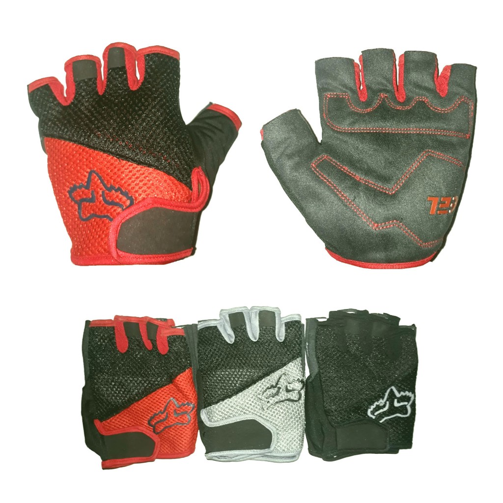 Sarung Tangan Sepeda Setengah Jari Glove FOX Half Fingers Sarung Tangan Sepeda Setengah Jari Glove FOX Half Fingers