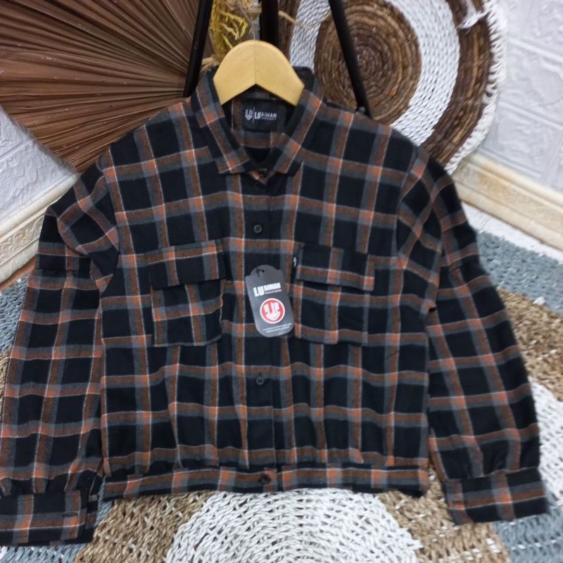 JAKET  FLANEL IMPORT// JAKET CROP FLANEL IMPORT