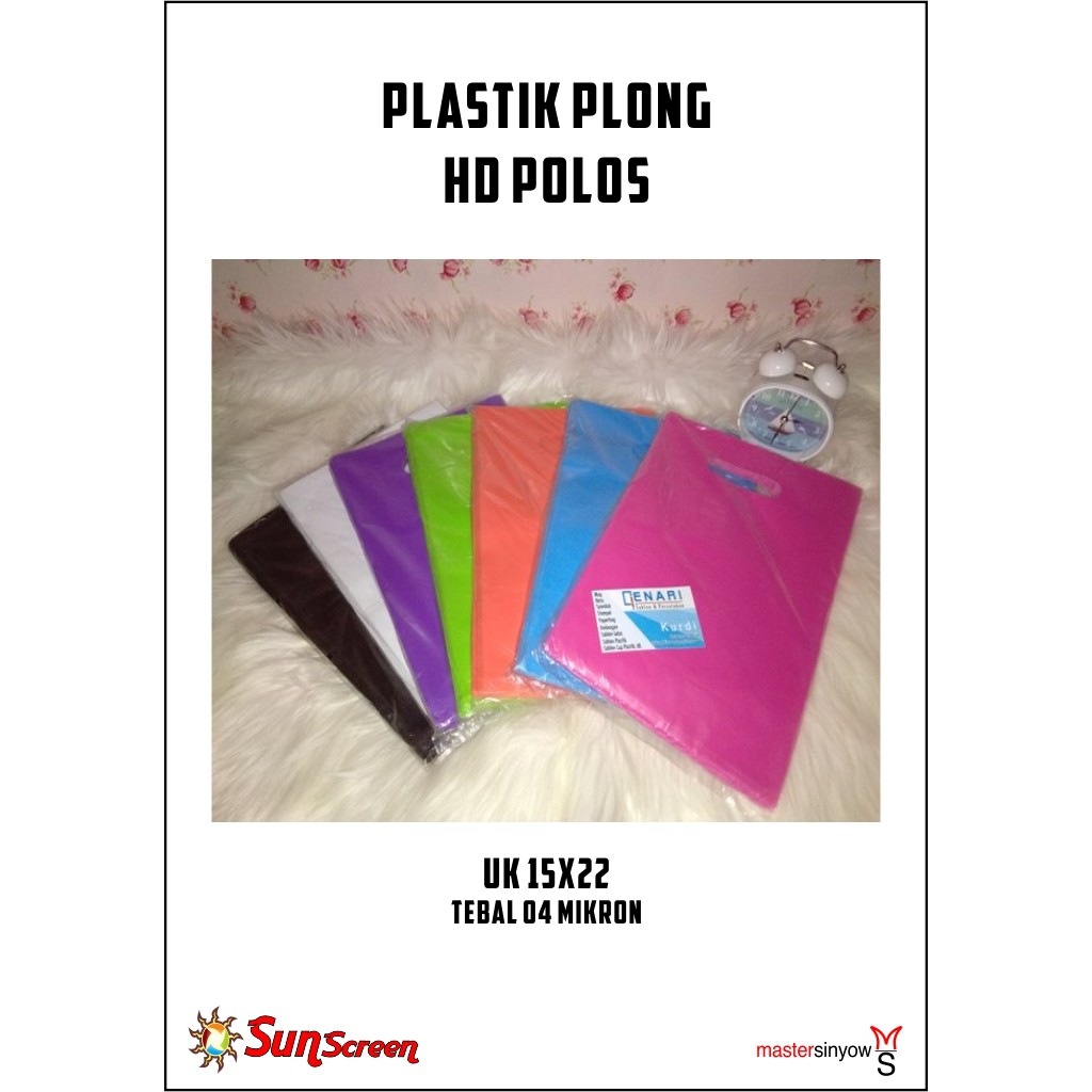 Plastik Packing Olshop Plong HD ukuran 15x22 Polos bisa COD