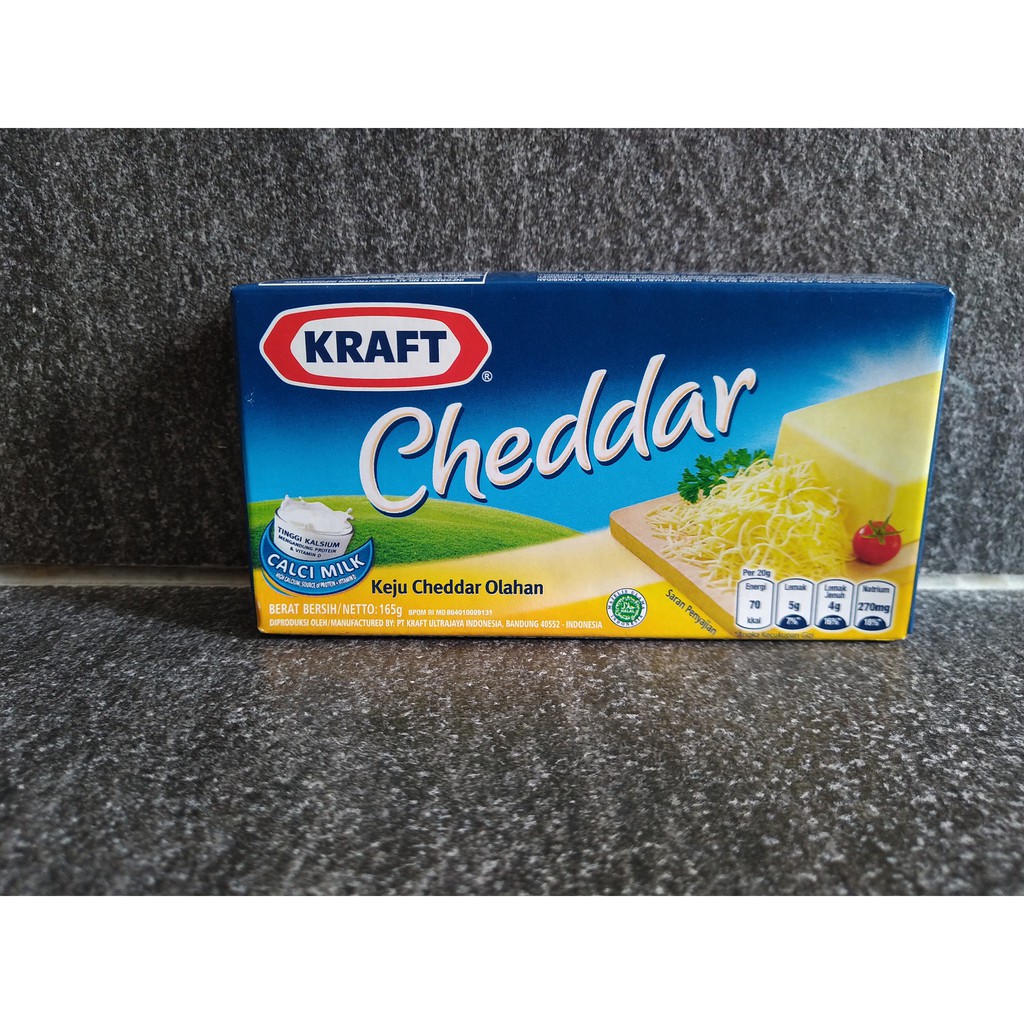 

Kraft Keju Cheddar 165gr