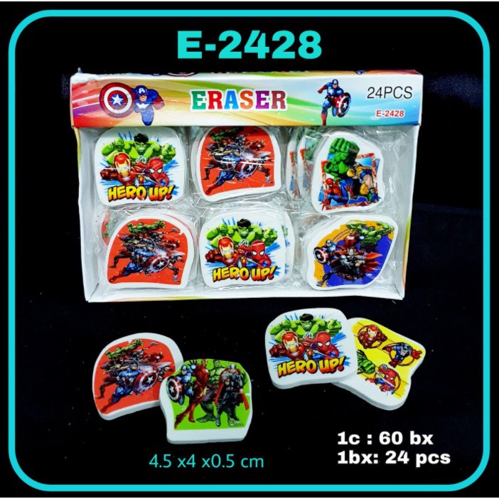 

ILP Penghapus E-2428 Marvel Superhero / Penghapus Pensil / Eraser (24 pcs)
