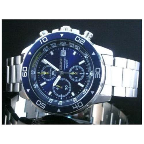 Seiko Quartz SND799P1 Chronograph Blue Dial | Jam Pria SND799