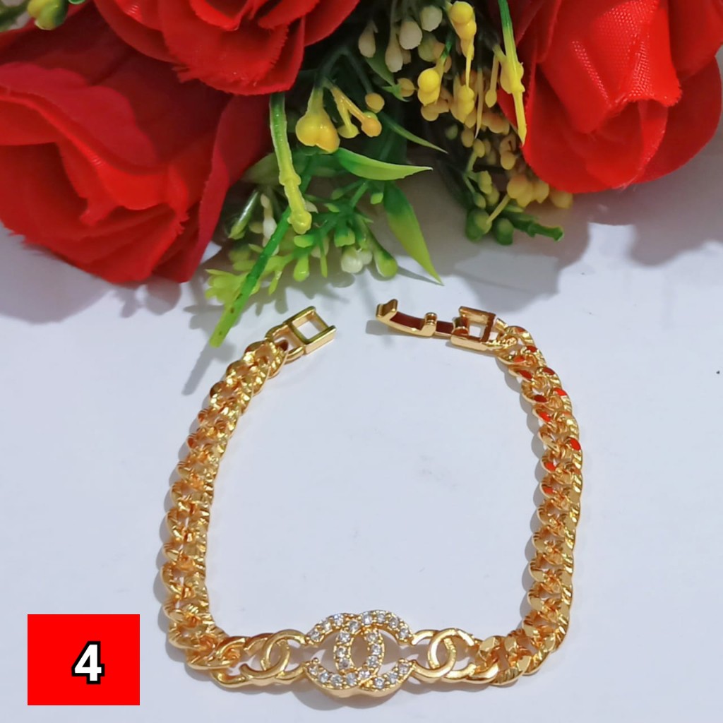 Gelang Rantai Dewasa Permata mewah cantik  (COD)