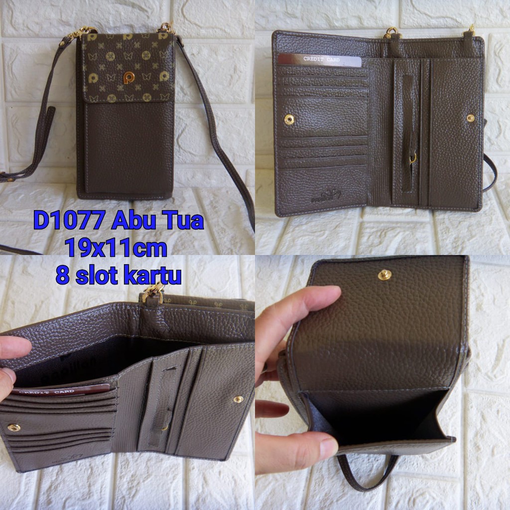 Dompet Papillon Original D1077 Abu Tua