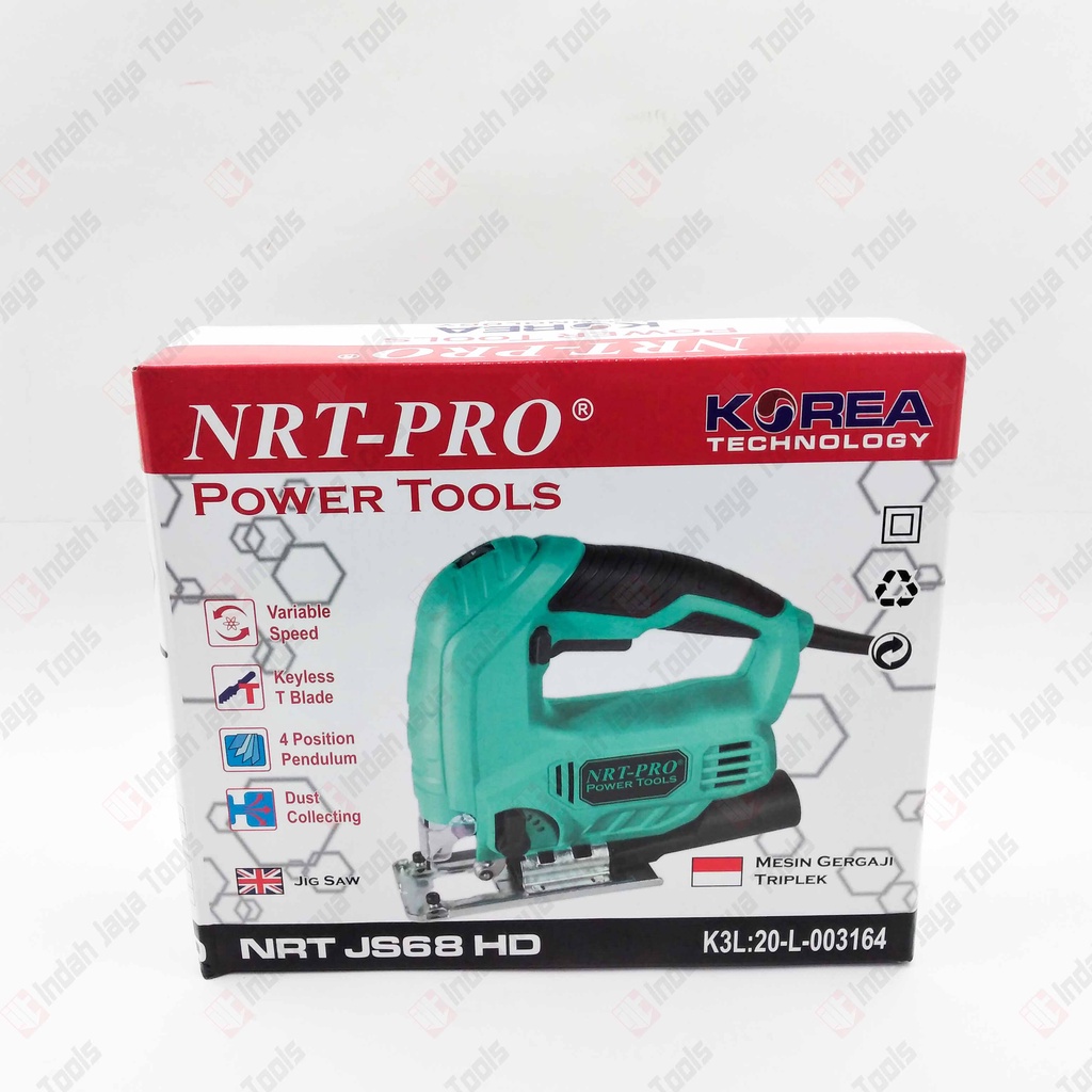 NRT-PRO JS68 HD Mesin Jigsaw Variable Speed Gergaji Potong Jig Saw Quick Change Pendulum JS 68