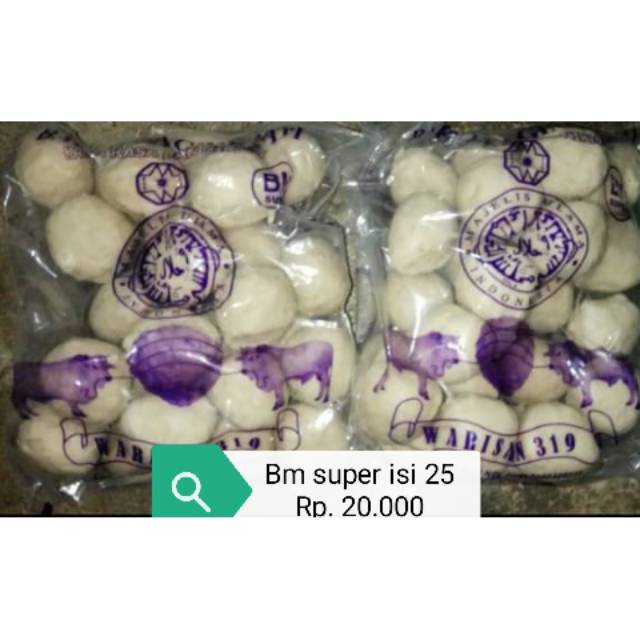 Jual Bakso Warisan Bm Super Isi 25 50 Aq Shopee Indonesia