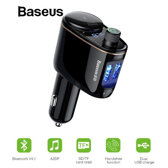FM Transmitter Adapter Wireless Bluetooth MP3 Player Ladegerät für Autos 3 USB 
