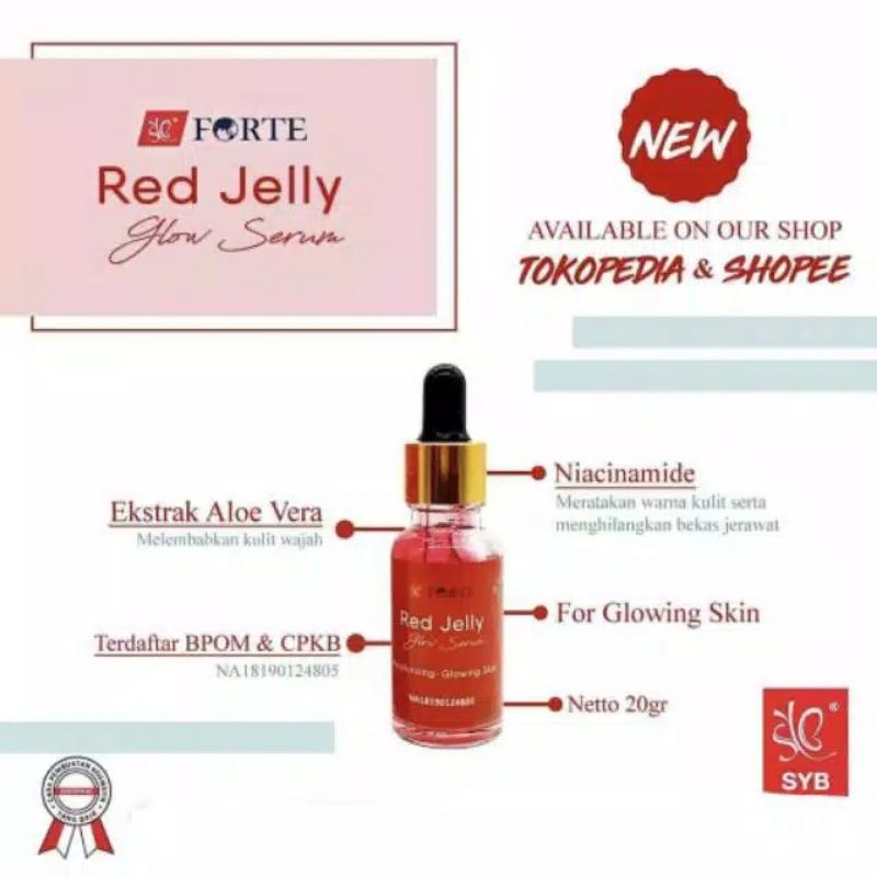 SERUM SYB RED JELLY GLOW/SERUM WAJAH RED JELLY