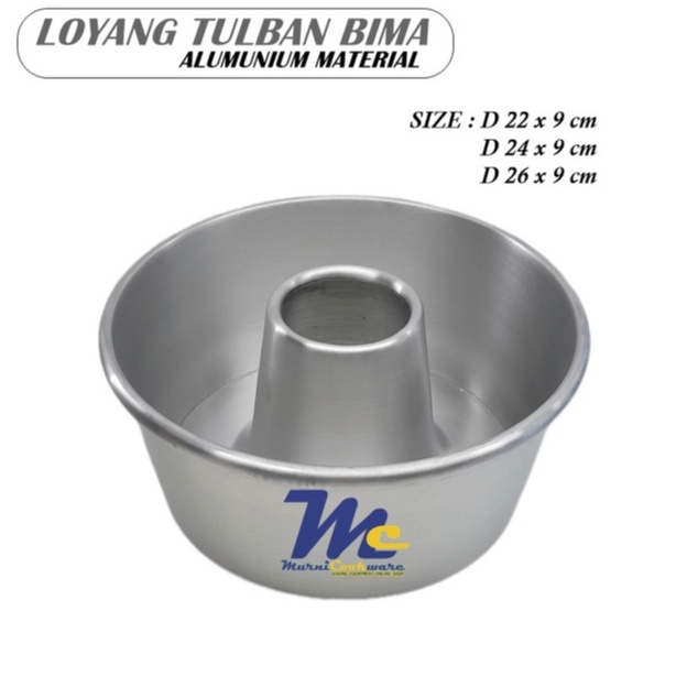 Loyang Tulban Bima / Baking Pan Bima Size 22 - 26 cm