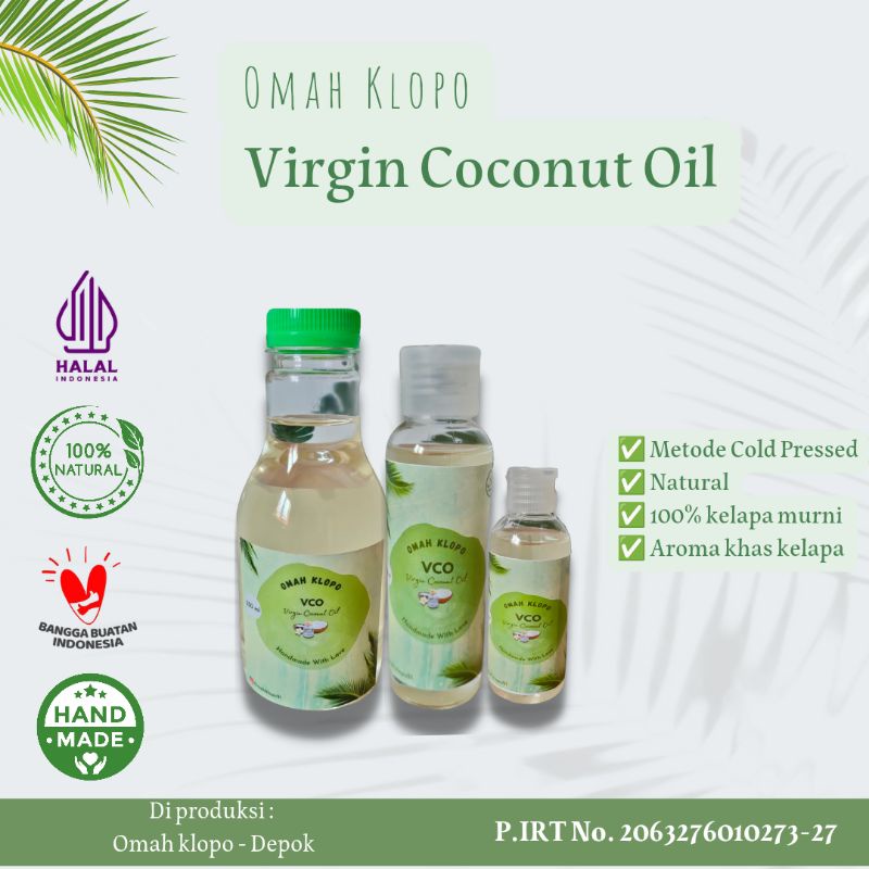 

VCO Virgin Coconut Oil/ Minyak kelapa