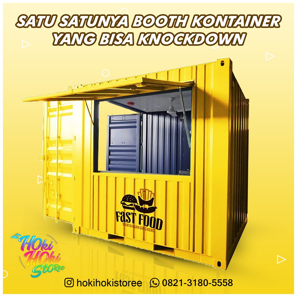 Jual JUAL BOOTH CONTAINER MURAH - GEROBAK - ROMBONG Indonesia|Shopee