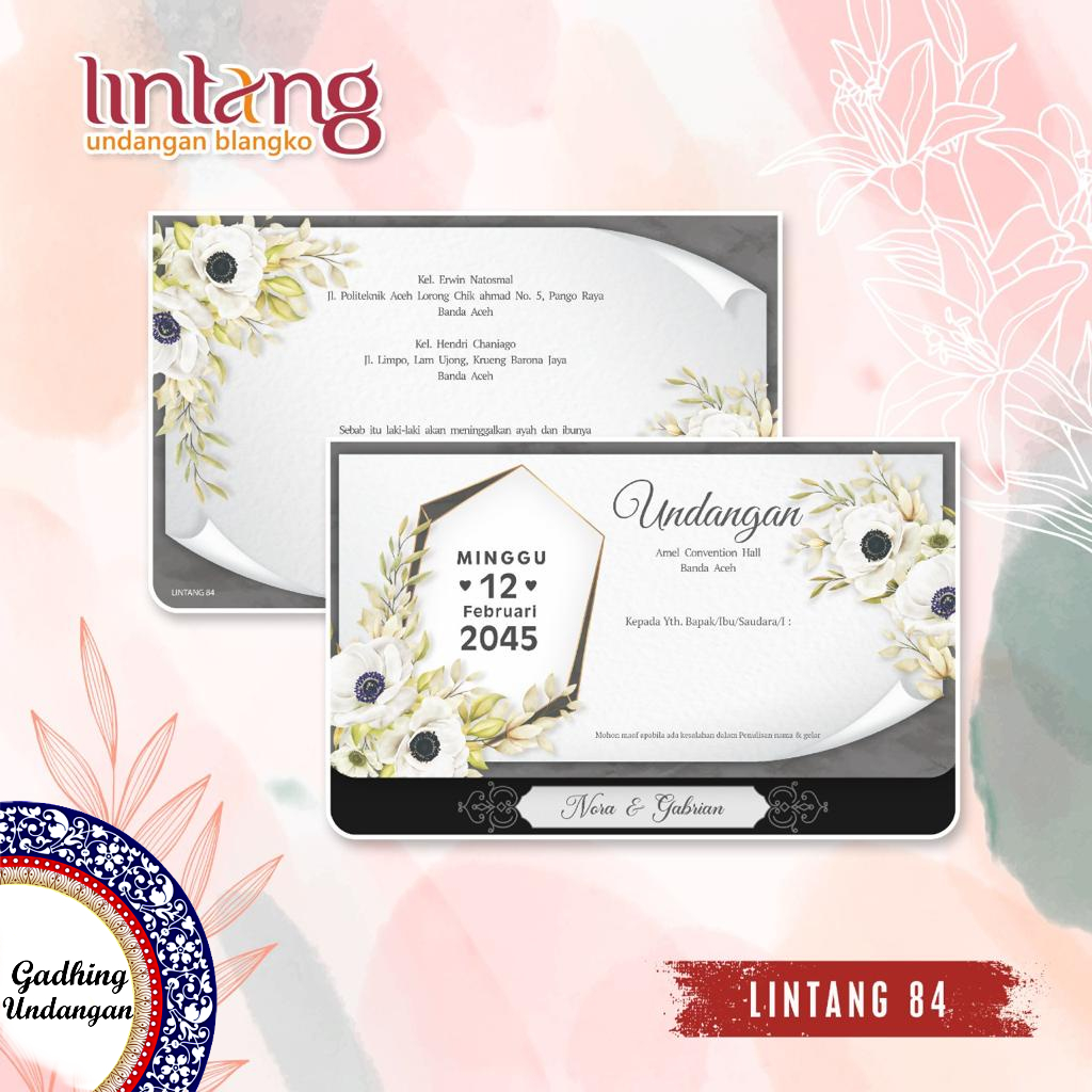 Blangko Undangan Lintang 84 Harga Murah