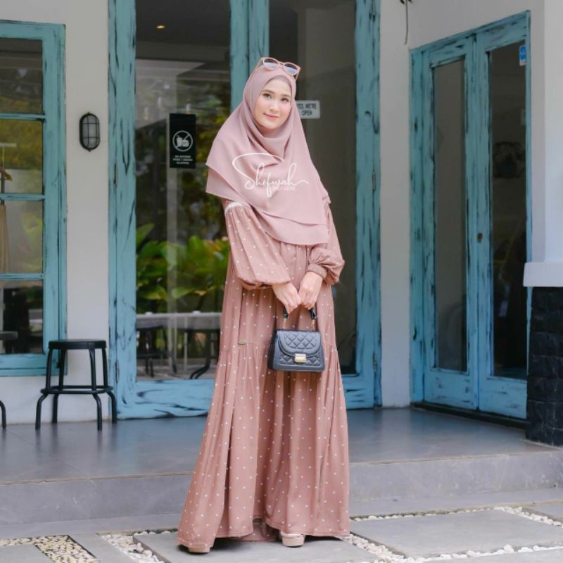BELLA DRESS SHOFWAH BELA SHOFWAH DAILY DRESS  SHOFWAH. DRESS POLKADOT SHOFWAH