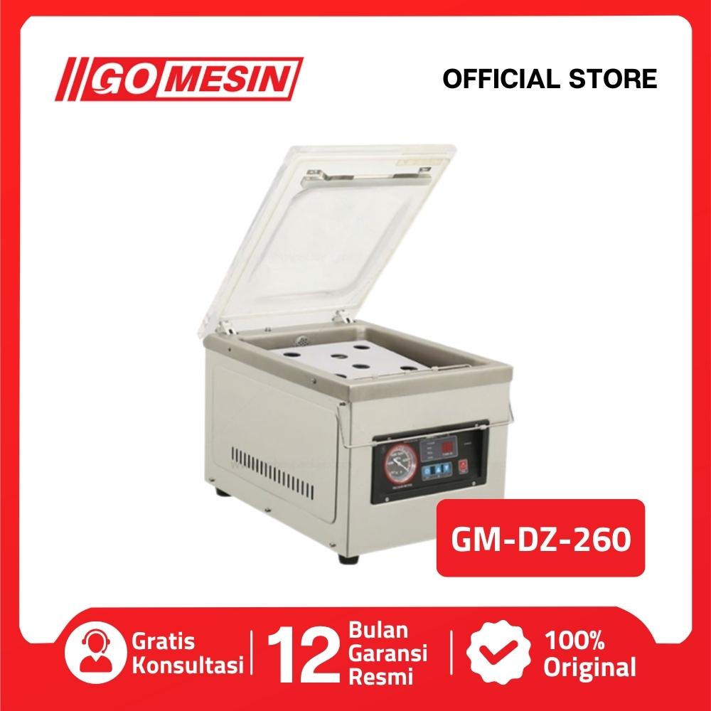 VACUUM SEALER GOMESIN GM DZ 260 MESIN VAKUM SEGEL PLASTIK MAKANAN DZ-260 ORIGINAL