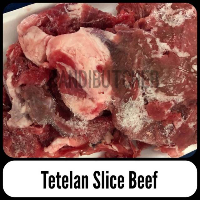 Tetelan Daging Sukiyaki - Slice Beef Trimming - Daging Sop Murah