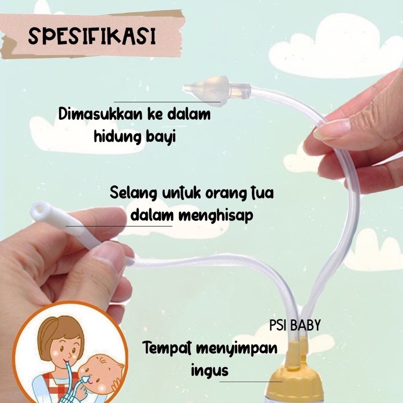 ALAT SEDOT INGUS BAYI SILICON - hisap ingus bayi- nasal aspirator - pembersih hidung