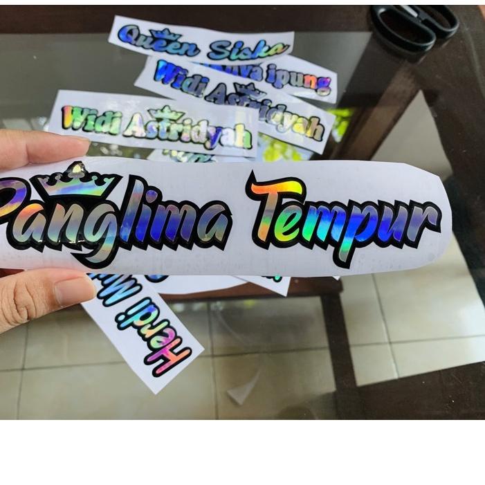 

↻ CUSTOM STIKER NAMA HOLOGRAM ☜