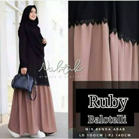 BIG SALE 2021>>NISA SABYAN Gamis Modern Busana Muslim Wanita Terbaru AUDREY Ori LTS B9T2 Polos Benhu