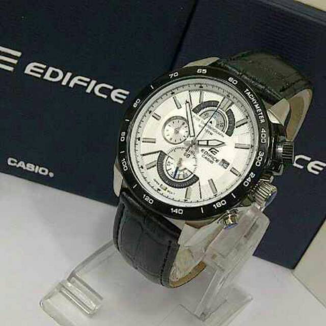 Jam Tangan Pria Merk Casio Edifice Type EF520 EF 520 Tali Kulit