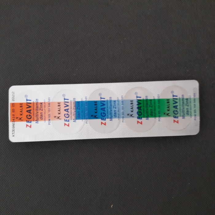RAMBUT-VITAMIN-SUPLEMEN- ZEGAVIT MULTIVITAMIN (PER STRIP) -SUPLEMEN-VITAMIN-RAMBUT.