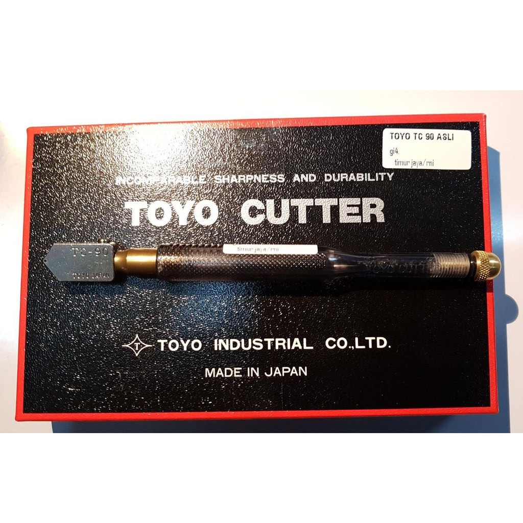 TOYO Glass Cutter Alat Pemotong Kaca Pisau Kaca Minyak TOYO TC 90 Glass Oil Knife Pisau Kaca Terbaik