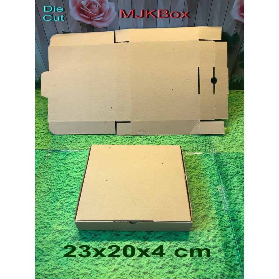 

Kardus Uk. 23x20x4 cm.......Die Cut karton box