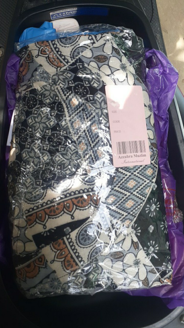 Fabiola Maxy - Gamis Rayon Viscose Ld105 Gamis Batik Original Serut Pinggang Busui / 099-5020