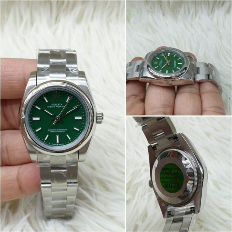 jam tangan wanita rolex oyster automatic stainless kualitas original