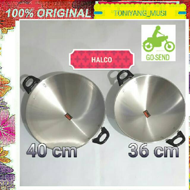 kuali halco 36cm, wajan halco