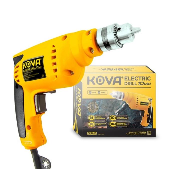 Kova Electric Drill Bor Tangan Listrik 10 mm Reversible