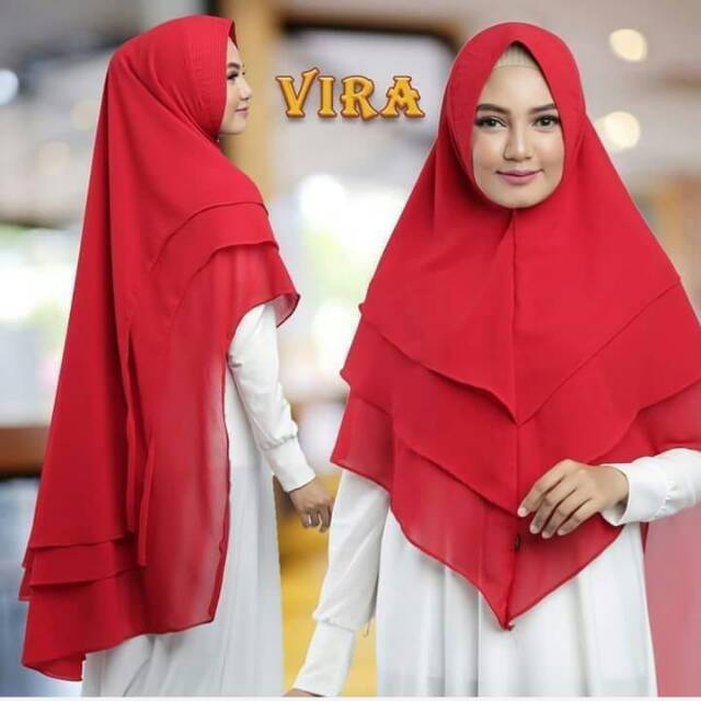 Jilbab LV 3layer