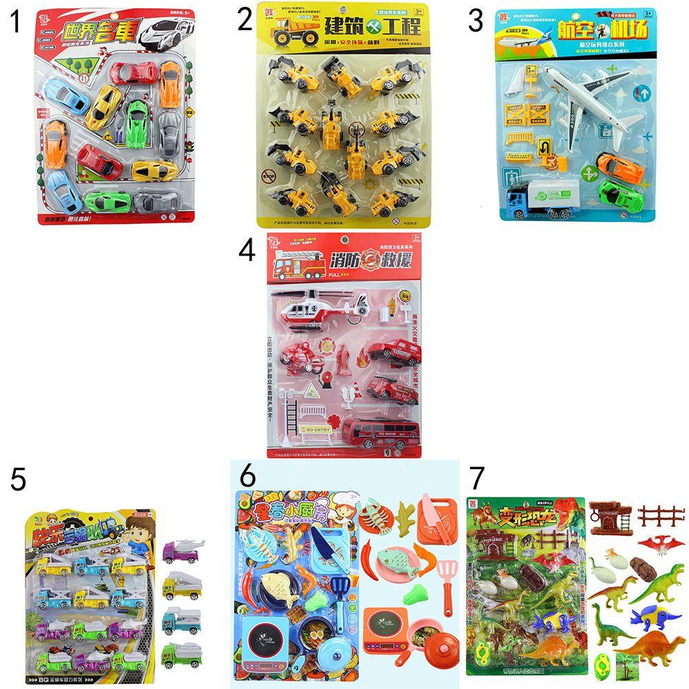 R-flower Set Mainan Mobil-Mobilan Bahan Plastik Untuk Hadiah Anak