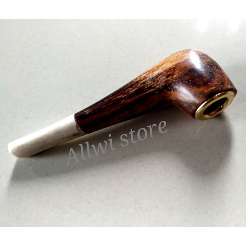 Pipa rokok kerajinantangan kayu gaharu ASLI 100% (Allwi_store)