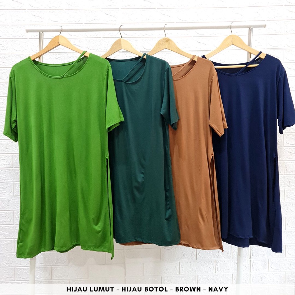 3859 kaos leon whole long top bigsize oversize bubble