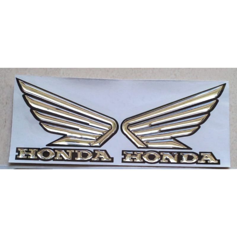 emblem sayap honda timbul stiker