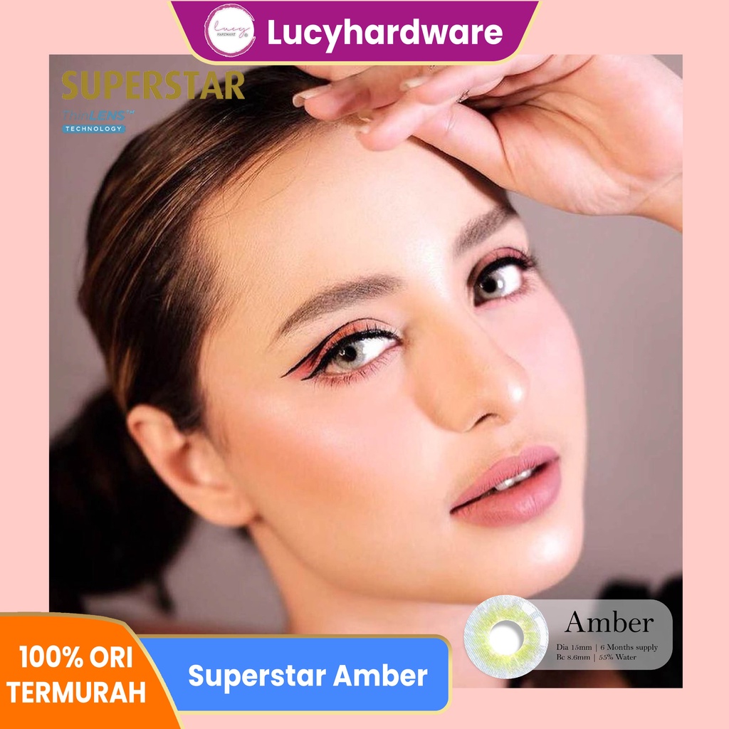 Superstar Amber softlens warna bulanan