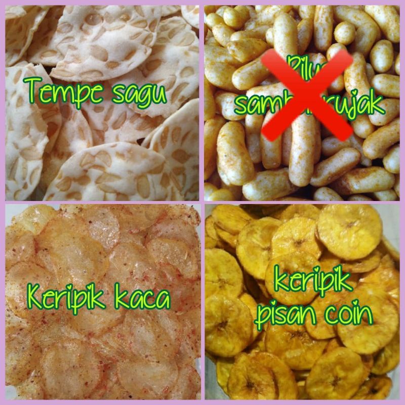 

cemilan/camilan/keripik/kripik/snack