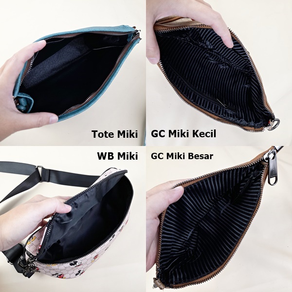 Tas Wanita Import Selempang Waistbag Premium Kulit Motif Miki Guci TAS107 TAS108 TAS109