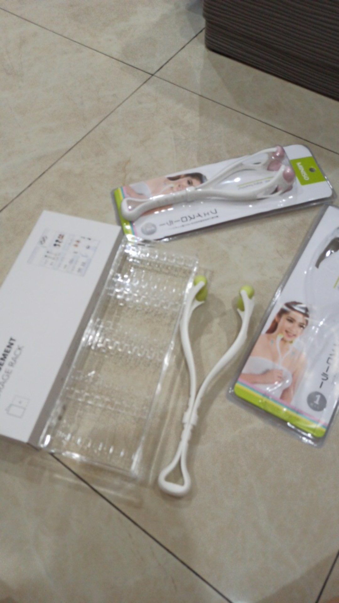 Miniso beauty Rak Tempat Aksesoris Hiasan Kotak Penyimpanan Transparan