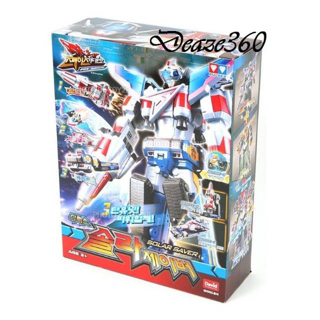 SPACE GUARDIAN Deluxe Solar Saver Transforming Megazord Figure