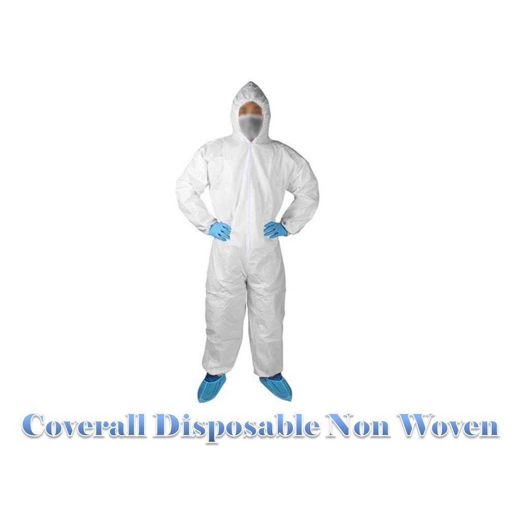 Coverall Non Woven /Baju Apd /Baju Hazmat Non Woven/Coverall Medis Disposable Non Woven