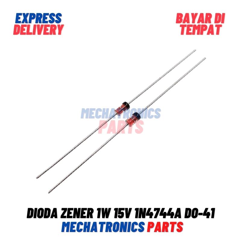 [SMC-9042] DIODA ZENER 1W 15V 1N4744A 1N4744A 1N4744A DO-41