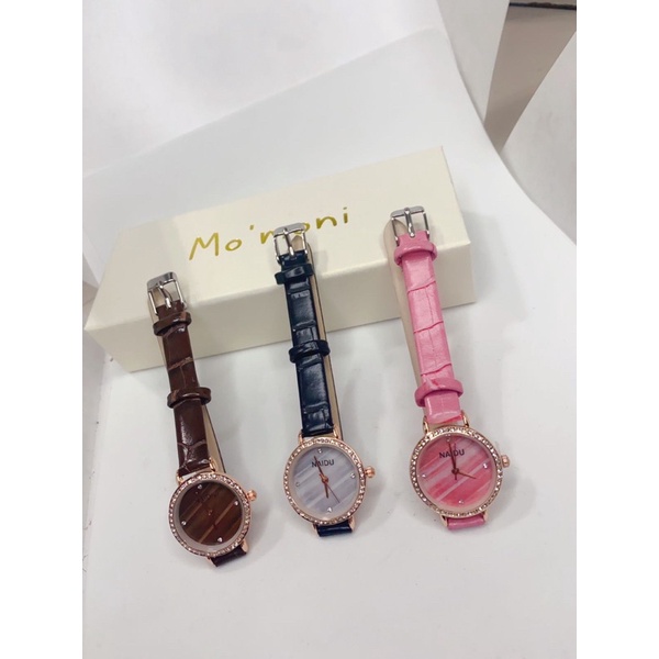 Jam Tangan WANITA RJ-002 NAIDU Strap Import korea